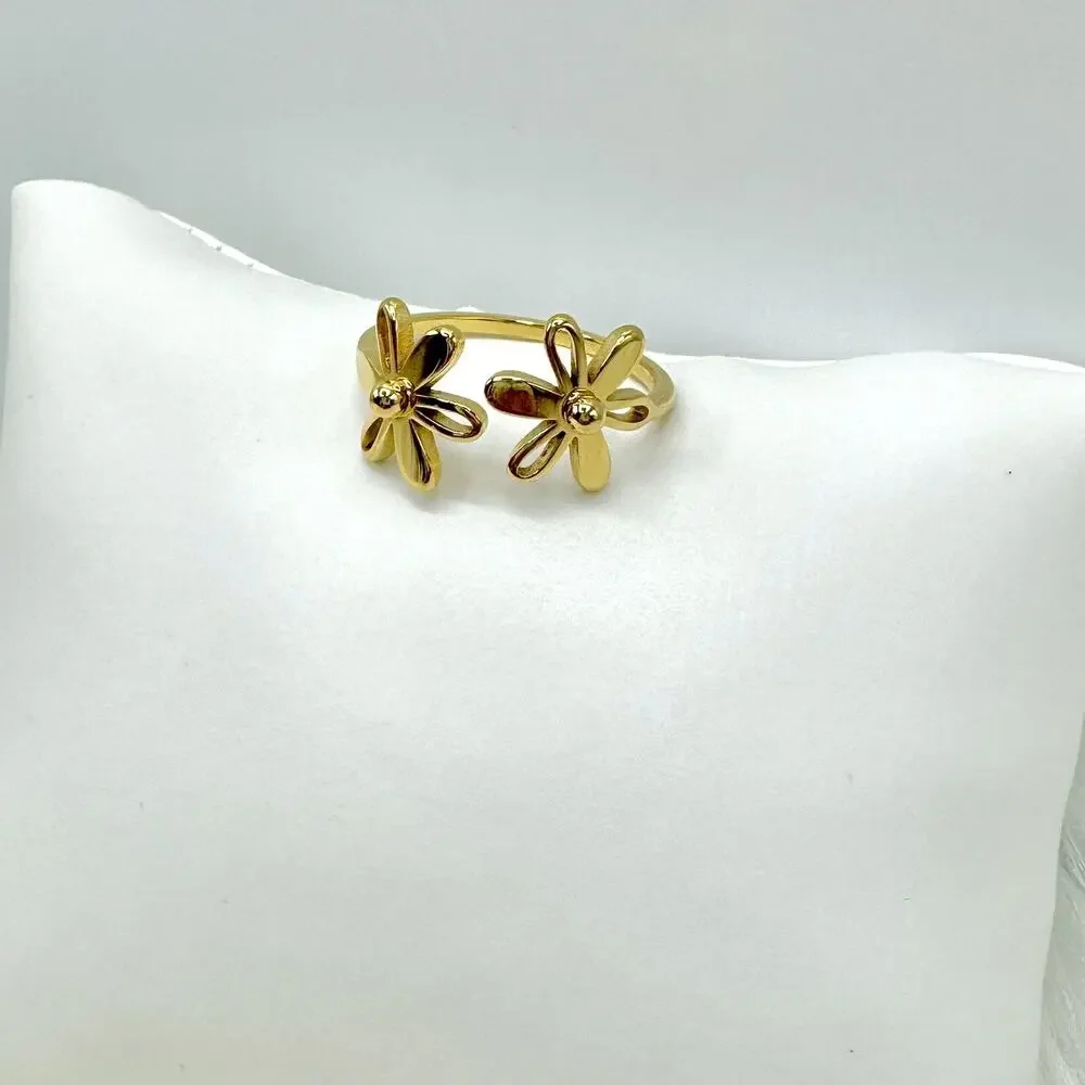 Golden Daisy Ring Size 9